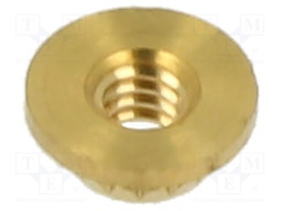 Threaded insert; brass; M2; BN: 37905; L: 1.35mm; MICROBARB®