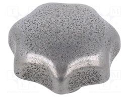 Knob; blind,with internal thread; Dia: 80mm; M16; cast iron