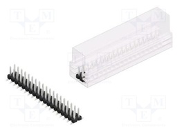 Connector: pin strips; pin header; male; PIN: 38; 2.54mm; SMT; 2x19