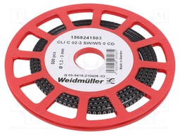 Markers for cables and wires; 1.3÷3mm; PVC; -30÷80°C; leaded
