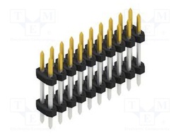 Connector: pin strips; pin header; male; PIN: 20; 2mm; THT; 2x10