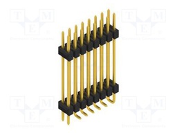 Connector: pin strips; pin header; male; PIN: 16; 2.54mm; SMT; 2x8