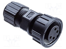 Plug; Connector: circular; size C; male/female; PIN: 8(6+2); IP67