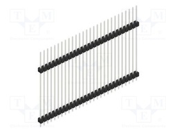 Connector: pin strips; pin header; male; PIN: 28; 2.54mm; THT; 1x28