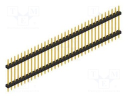 Connector: pin strips; pin header; male; PIN: 34; 2mm; THT; 1x34