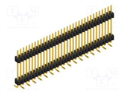 Connector: pin strips; pin header; male; PIN: 33; 1.27mm; SMT; 1x33