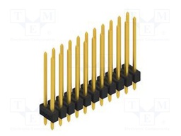 Connector: pin strips; pin header; male; PIN: 22; 2.54mm; THT; 2x11