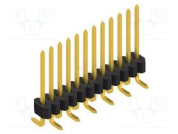 Connector: pin strips; pin header; male; PIN: 12; 1.27mm; SMT; 1x12