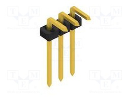 Connector: pin strips; pin header; male; PIN: 3; 2mm; THT; 1x3; 100V