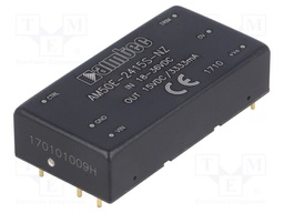 Converter: DC/DC; 50W; Uin: 18÷36V; 15VDC; Iout: 3.333A; 2"x1"; 35g