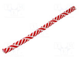 Rope; polypropylene; Ørope: 12mm; L: 50m; with a core; white-red