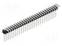 Connector: pin strips; pin header; male; PIN: 28; 1.27mm; THT; 1x28