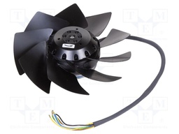 Fan: AC; axial; 230/400VAC; Ø197x64mm; 890m3/h; 65dBA; ball; 2600rpm