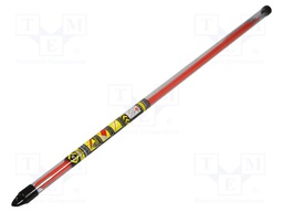 To pull the wires; Overall len: 10m; Working part len: 1m; D: 5mm