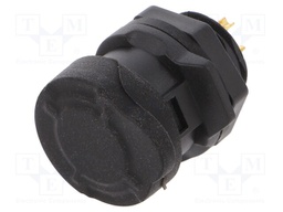 Socket; Connector: circular; MRD; PIN: 3; gold flash; 5A; soldering