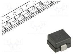 Inductor: wire; SMD; 105nH; Ioper: 43A; Isat: 34A; 7x7x4.95mm; 250uΩ