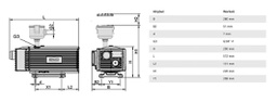 Vacuum pump; 67dBA; IP55; Suction rate @50Hz: 40m3/h; EVE-TR