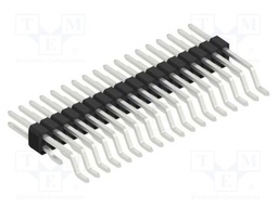 Connector: pin strips; pin header; male; PIN: 36; 1.27mm; SMT; 2x18