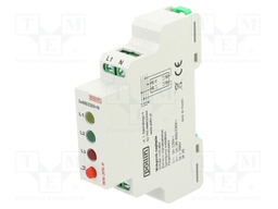 Module: voltage indicator; 3x400VAC; IP20; for DIN rail mounting