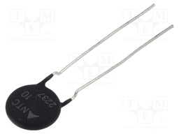 NTC thermistor; 10Ω; -55÷170°C; 2.1W; ±20%; THT; Pitch: 5mm
