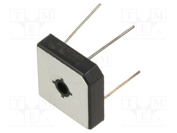 Bridge rectifier: single-phase; Urmax: 1kV; If: 25A; Ifsm: 350A