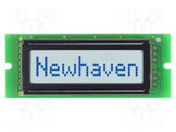 Display: LCD; STN Positive; 8x1; grey; 69x27mm; LED; 1x10; 3.3V