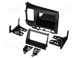 Radio mounting frame; Honda; 2 DIN; grey