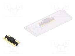 Connector: pin strips; pin header; male; PIN: 8; 2.54mm; SMT; 1x8