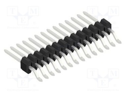 Connector: pin strips; pin header; male; PIN: 14; 1.27mm; SMT; 1x14