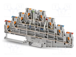 Splice terminal: rail; PT; 18A; 500V; push-in; PA; 0.14÷4mm2; ways: 4