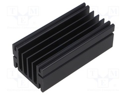 Heatsink: extruded; grilled; black; L: 94mm; W: 46mm; H: 33mm; 5.85K/W