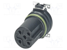 Connector: M12; contact insert; PIN: 5; 60V; straight; SMT; B code