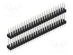 Connector: pin strips; pin header; male; PIN: 50; 2.54mm; THT; 2x25