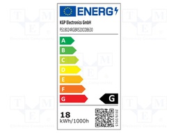 COB LED tape; RGB; LED/m: 630; 10mm; white PCB; IP20; 180°; 18W/m