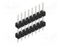 Connector: pin strips; pin header; male; PIN: 8; 2.54mm; THT; 1x8
