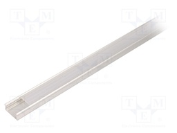 Profiles for LED modules; mat; surface; L: 2m; aluminium; anodized