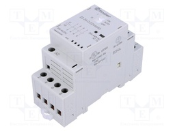 Relay: installation; monostable; NC x2 + NO x2; Ucoil: 24VAC; 25A