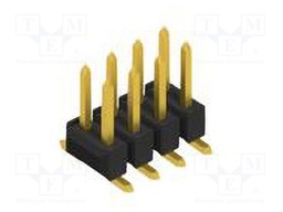 Connector: pin strips; pin header; male; PIN: 8; 2.54mm; SMT; 2x4