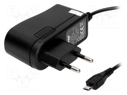 Power supply: switched-mode; 5VDC; 2A; Out: micro USB; 10W; Plug: EU
