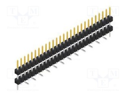 Connector: pin strips; pin header; male; PIN: 27; 2.54mm; SMT; 1x27