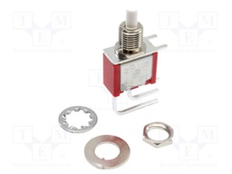 Switch: push-button; Pos: 2; SPDT; 3A/28VDC; 1A/250VAC; THT; 700