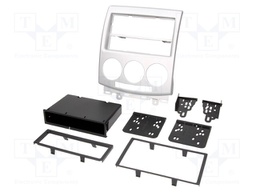 Radio mounting frame; Mazda; 2 ISO; silver