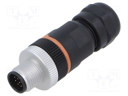Connector: M12; plug; PIN: 12; male; A code-DeviceNet / CANopen