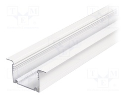 Profiles for LED modules; recessed; white; L: 2m; aluminium