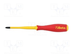 Screwdriver: insulated; slim; Phillips; PH1; Blade length: 75mm