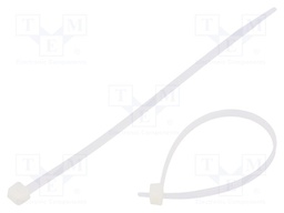 Cable tie; L: 140mm; W: 3.6mm; polyamide; 80N; natural; Ømax: 33mm