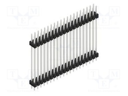 Connector: pin strips; pin header; male; PIN: 40; 2.54mm; THT; 2x20