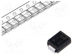 Diode: TVS; 600W; 18.9÷21V; 21.7A; unidirectional; ±5%; SMB