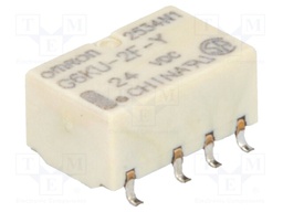 Relay: electromagnetic; DPDT; Ucoil: 24VDC; 0.3A/125VAC; 1A/30VDC