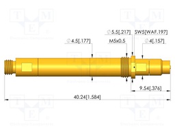 Test needle; screw-in